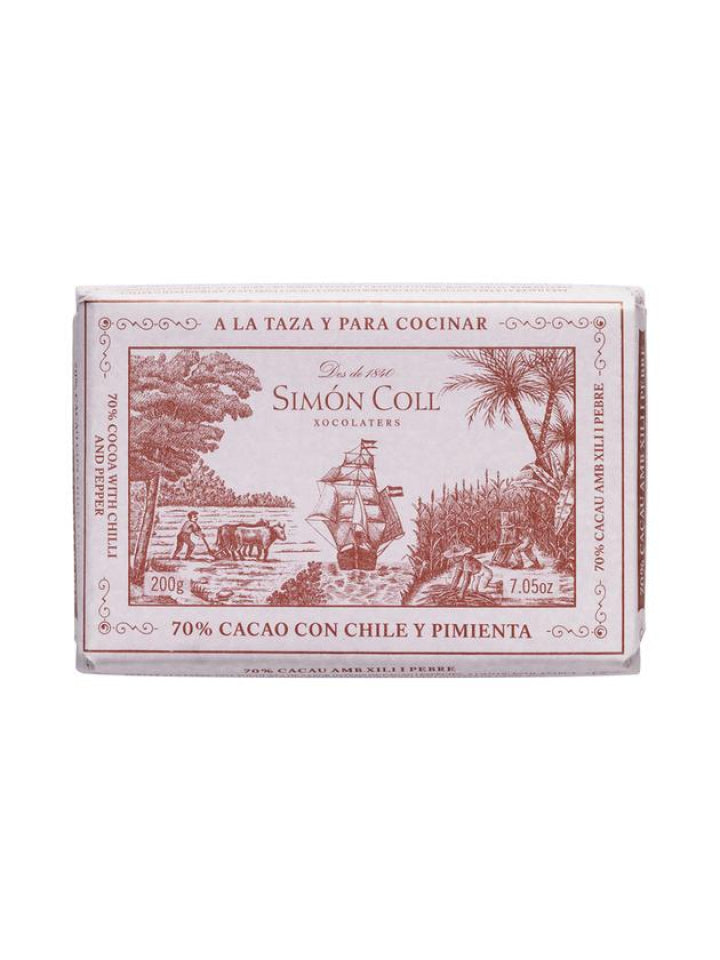 Simon Coll Forrócsoki tömb ét-chilis 200 gr